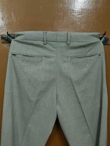 Men's Beige Formal Trousers