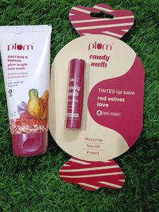 Plum Saffron & Papaya Face Wash & Lip Balm