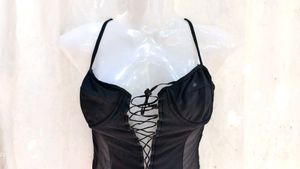 Lace-Up Corset Style Cami Top
