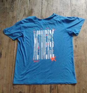 Blue Graphic Print T-Shirt