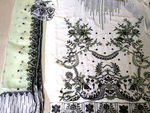 PAKISTANI SemistitchedSuit Embroidered Sequin Work
