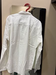 Men's White Graphic Print Casual Shirt