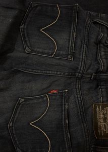 Vintage Levi Navy frayed jean