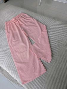 pink lenin pants