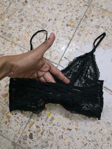 Lace Bralette - Black