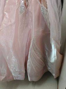 Elegant Pink Sequin Gown