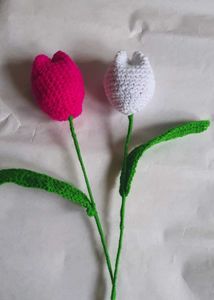 🌷crochet Tulip Flower Bunch