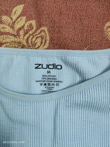 Zudio Light Blue Ribbed Tank Top