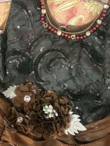 Girls Brown Party Dress