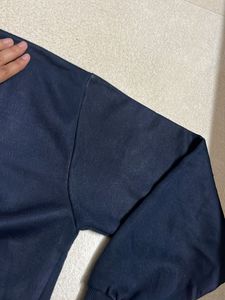 Navy Blue Pullover Sweatshirt