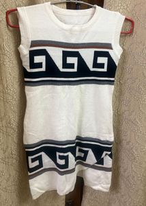 Sleeveless White Mini Dress