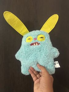 Fuggler 12”, light blue Rabid Rabbit plush funny