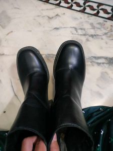 Black Chunky Platform Boots