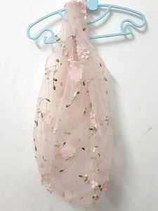🌸Pink Floral Tulle Hobo Bag
