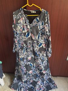 Floral Print Maxi  Dress