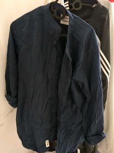 Roadster Classic Navy Blue Men's Shirt