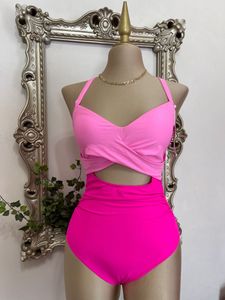 Chic Pink One-Piece Swimsuit