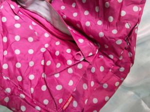 Cute Pink Polka Dot Crossbody Bag