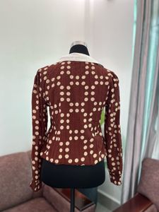 Chic Polka Dot Long Sleeve Top