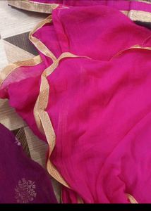 unstitched Ethnic Kurta Set with Dupatta