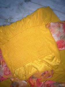 Chic Yellow Sundress with Koti (binding)