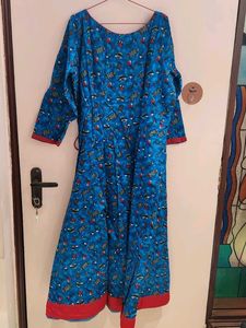 Blue Printed Kurta