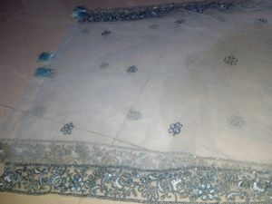 Elegant Embroidered Blue dress