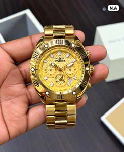 Invicta Rose Gold Chronograph Watch