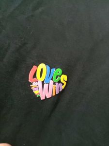 Moda Rapido Black Love Heart T-Shirt