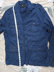 Blue Casual Jacket
