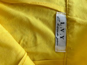 LVY Yellow Lace Mini Skirt