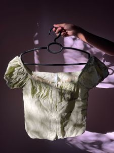 Cute Puff Sleeve Button-Up Top