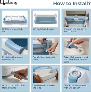 Lifelong Bath Tub for Adults &amp; Kids | Foldable &amp; L