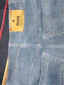 Stylish Blue Corduroy Pants