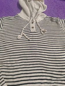 Striped Hoodie Sweater