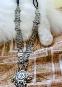 Boho Silver Toned Necklace
