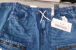 Cargo Denim Shorts