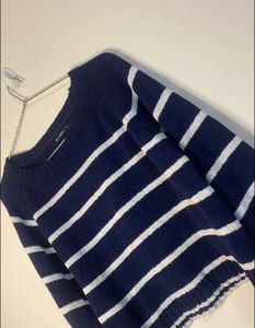 Striped Cropped Sweater