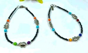 Anklets with elephant charms