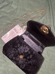 Imported Velvet Pearl Mini Bag
