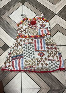 Cute Patchwork Baby dandiya dress