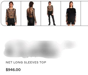 Unique Black Distressed Top