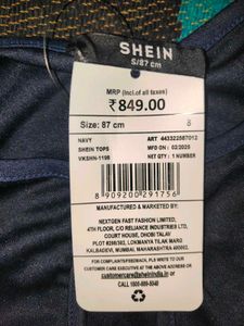 Shein Full Sleeves Twisted Front Cut-Out Fitted To