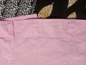 Pink Ruffled Button-Down Top