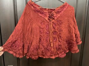 Boho Embroidered Skirt