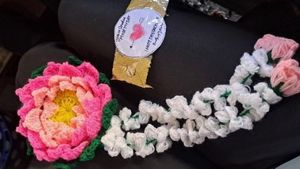 Crochet Flower Hair Accessory