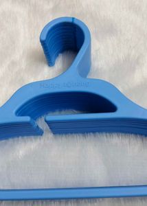 10 Blue Plastic Hangers