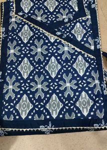 blue cotton suit