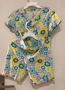 Gap Floral Print T-Shirt and shorts co-ord