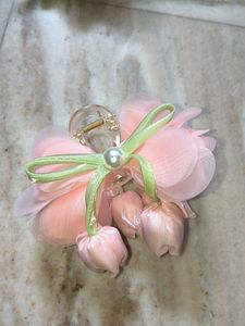 Pink Floral Claw Clip